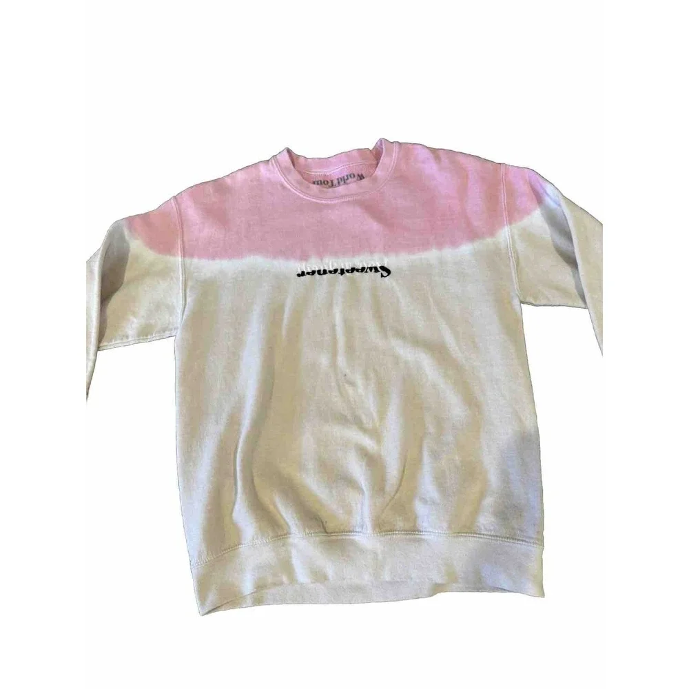 Ariana Grande‎ Sweetener World Tour Split Crewneck Horizontal Pink Size M